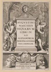 Página de rosto para Agostino Mascardi, Silvarium Libri IV