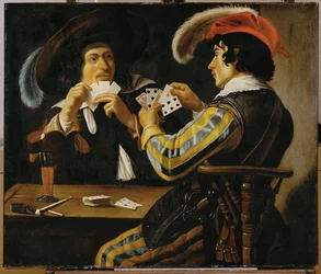 Um jogo de cartas (pintura sobre tela)