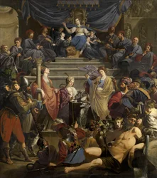 Alegoria do Tribunal de Justiça de "Gedele" em Gand, c.1627-28 (óleo sobre tela)