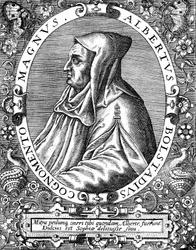 Albertus Magnus c1200-1280 Frade dominicano de origem alemã, final do século XVI