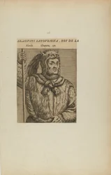 Araovsti Satovriona, Rei de L/Flórida. Capítulo. 150 (do livro Les Vrais Pourtraits et Vies des Hommes Illustres)