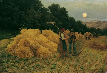 Nascer da lua após a colheita I