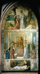 História de Santa Maria, a Egípcia. Pintura de Theodore Chasseriau (1819-1856)
