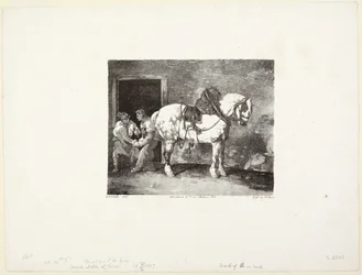 A  Horse being Shod (Cavalo a ser ferrado)