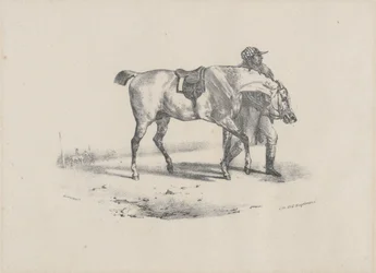 Cavalo a ser passeado antes da corrida (A Horse Being Walked Before the Race)