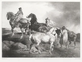 Cavalos a caminho da feira (Horses Being Led to the Fair)