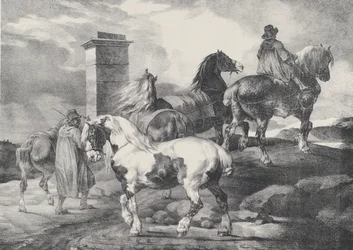 Cavalos indo para uma feira, 1821