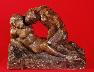 Júpiter e Antíope (segundo lado), c.1818 (pedra com pátina marrom)