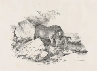 A égua e o seu potro, frontispício (The Mare and Its Colt, Frontispiece)