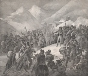 Passagem pelo Monte Saint-Bernard, 1822.