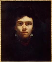 Retrato do Pintor Eugene Delacroix (1798-1863) Pintura de Theodore Gericault (1791-1824) 1820-1824 Sol. 0,5x0,6 m Rouen, Musee des Beaux Arts