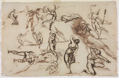 Folha de esboços verso, 1819.