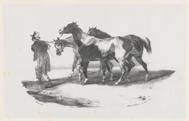 Três cavalos a caminho do matadouro (Three Horses Being Led to the Slaughterhouse)