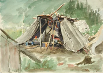 Acampamento Indiano, Alasca, ca. 1880-1914.