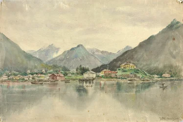 Sitka das Ilhas, Mostrando o Castelo Russo, 1888.