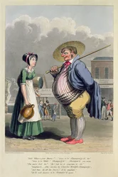 Propaganda para o Champagne de Charles Wright, gravado por George Hunt, c.1827 (gravura colorida)