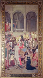 O milagre de St. Genevieve, 1883 (mural)