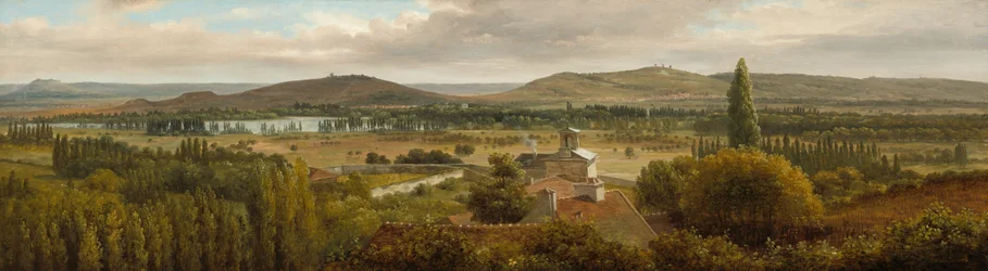 Paisagem Panorâmica perto do Rio Mosela, c. 1830.