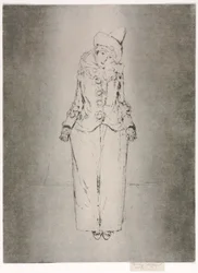 Pierrot en Pied, Retrato de Lady A. C.