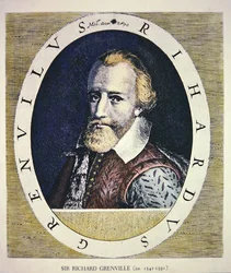 Sir Richard Grenville (cor litho)