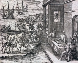 Acordo entre Francisco Pizarro, Diego de Almagro e Hernando de Luque para explorar e explorar o Peru