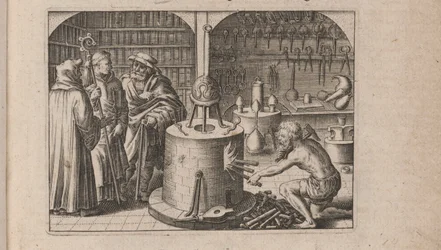 Ilustração para avrevs Tripvs, isto é, os três mais seleto .. químicos Parte de 1618