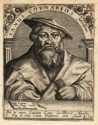 Janus Cornarius, humanista saxão, c1500-1558.