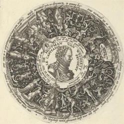 Retrato de Guilherme I de Orange, de uma série de desenhos Tazza, ca. 1588.