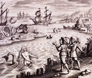 St. John&39;s Harbour, Newfoundland, 1610, de Newe Weld un Americanische Historien, de Johann Ludwig Gottfried, 1631