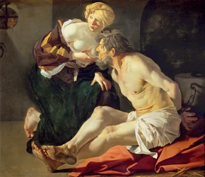 Caridade romana: Cimon e Pero (óleo sobre tela)