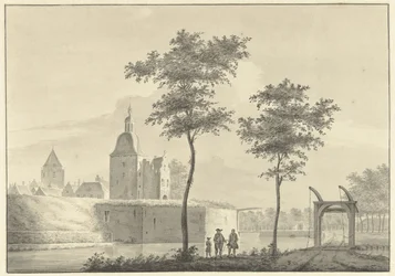 O Porto de Leidse Poort em Woerden