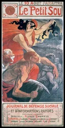 Capa Art Nouveau de Steinlen, para uma revista francesa 