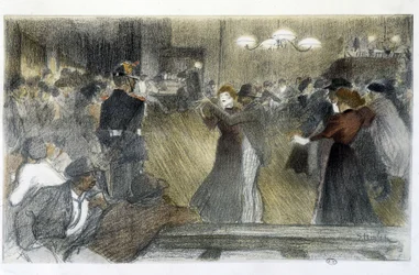Bola - desenho de Steinlen