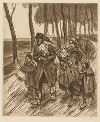 Família de refugiados