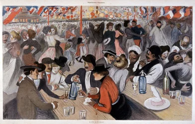 A festa de 14 de julho por Steinlen, n.d. v. 1902