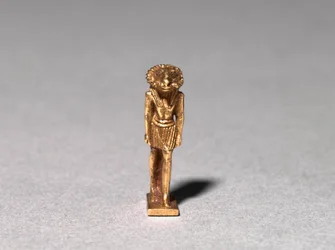 Amuleto de uma divindade com cabeça de carneiro, 22ª Dinastia ou posterior, c.945-715 AC
