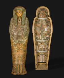 Caixão de Bakenmut, final do 21º ao início da 22ª dinastia, c.1000-900 aC (sicômoro gesso e pintado)