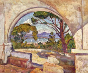 Saint Tropez, vista da capela de St, c.1920