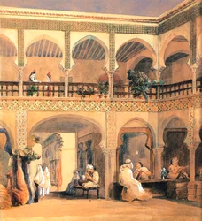 Bazar em Orleans, na década de 1840.