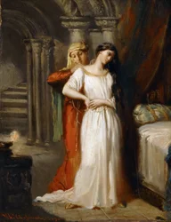 Desdêmona retirando-se para sua cama, 1849.