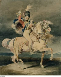 Géricault - Jorge IV como Príncipe de Gales (depois de Harlow), provavelmente 1820 - 1821