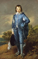O Rapaz Azul de Gainsborough (litografia a cores)