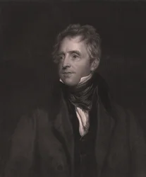 Retrato do ator inglês John Fawcett (1768-1837), gravura de W J Edwards de pintura de Thomas Lawrence, 23x32 cm, Virtue and Co Publisher, Londres