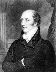 Retrato de George Canning (1770-1827) gravado por William Holt (gravura) (foto a p/b)