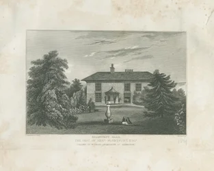 Checkley - Beauhurst Hall: gravura, nd [c 1820-1830] (impressão)