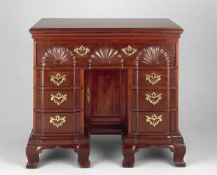 Mesa da mesa, c. 1773-1783 (mogno, pinho branco oriental, castanheiro, bordo macio e choupo amarelo)