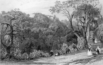 Castelo Eden Hall, Durham, 1833