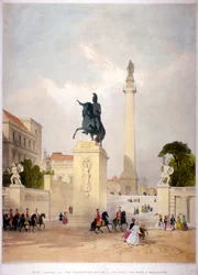The Mall e Waterloo Place, Westminster, Londres, c1845