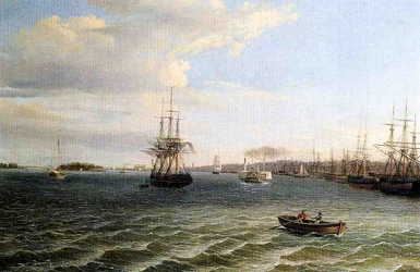 Vista de Philadelphia (óleo sobre tela)