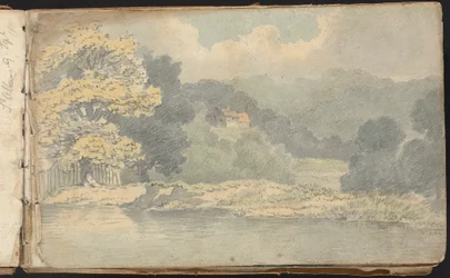 Álbum de Estudos da Paisagem e das Figuras: Cena da Paisagem perto de St. Albans